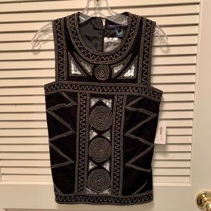 NWT Beaded Sequin Top